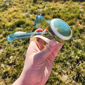 spiral glass sherlock, heady glass, pipe for her, pipe for him, collectible glass, functional glass