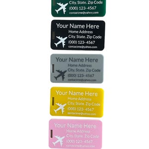 Luggage Tags Personalized Custom Luggage Tags Christmas Wedding Bridesmaid Engraved Travel Bag A1