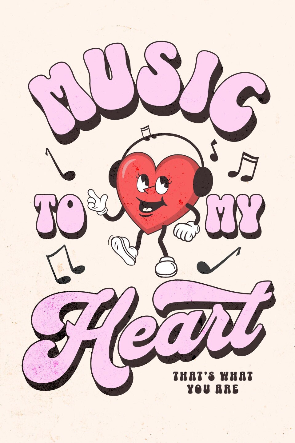 Music to My Heart Poster Digital Download JPG PDF, Instant Download Etsy