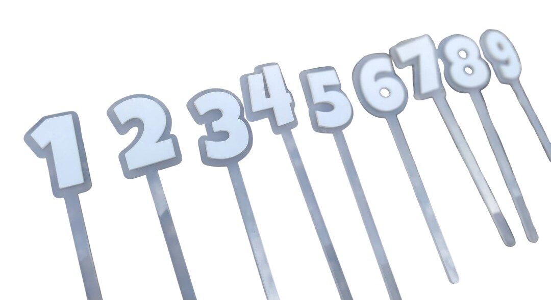 Number Cake Topper, Cake Topper, Number Birthday, Birthday Cake Topper ...
