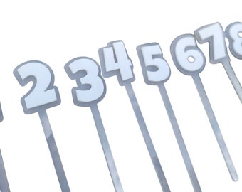 Number Cake Topper, Cake Topper, Number Birthday, Birthday Cake Topper