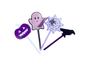 Halloween Cake Toppers (set), Halloween Cake, Cake Toppers