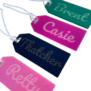 Luggage Tags Personalized Custom Luggage Tags Christmas Wedding Bridesmaid Engraved Travel Bag Corporate Gift A1