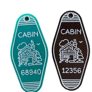 Cabin Keys, Personalized Keychains, Cabin Keychains, Engraved Keychains, Cabin,  Personalized Gift,  Keychains, Home Keys, Rental keys