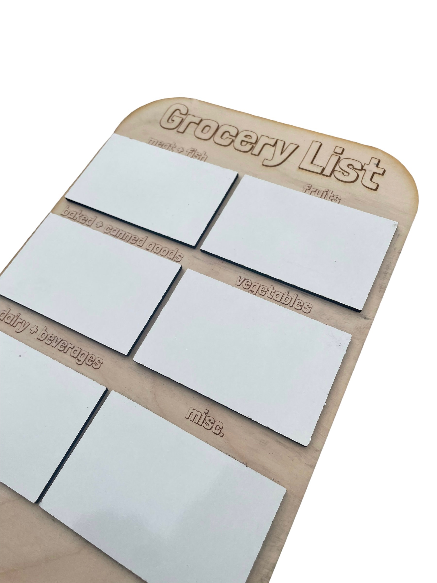 Grocery List Dryerase Board Etsy