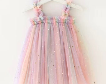 Rainbow princess dress