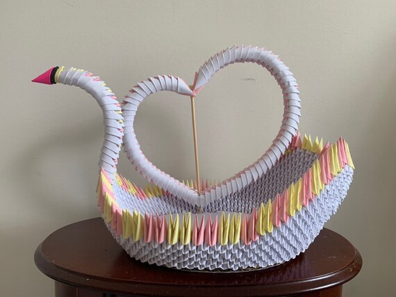 3d Origami Swan Love Boat