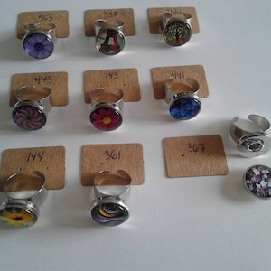 Utbytbar ring med 18 mm cabochon