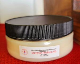 Compare aroma to Escada Summer Festival women type 4oz Luxury Scented Shea Butter Body Cream