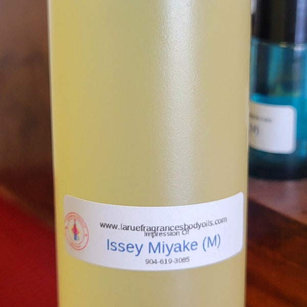 Compare aroma to Issey Miyake men type 4oz flip top bottle cologne fragrance body oil. Alcohol-Free
