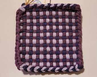 Agarradera tejida en una mezcla de color púrpura - 'Wild Lavender'