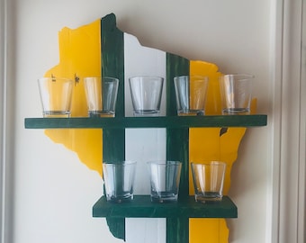 Green Bay Packers Shotglass Holder