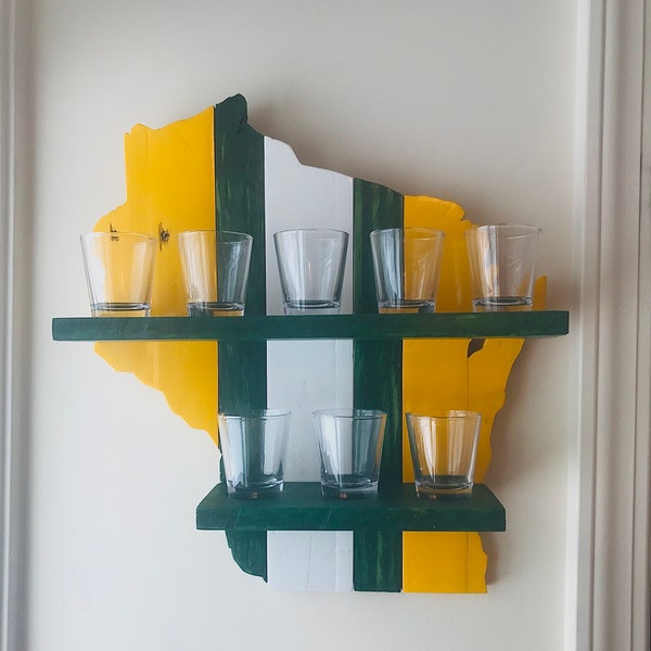 Green Bay Packers Shotglass Holder