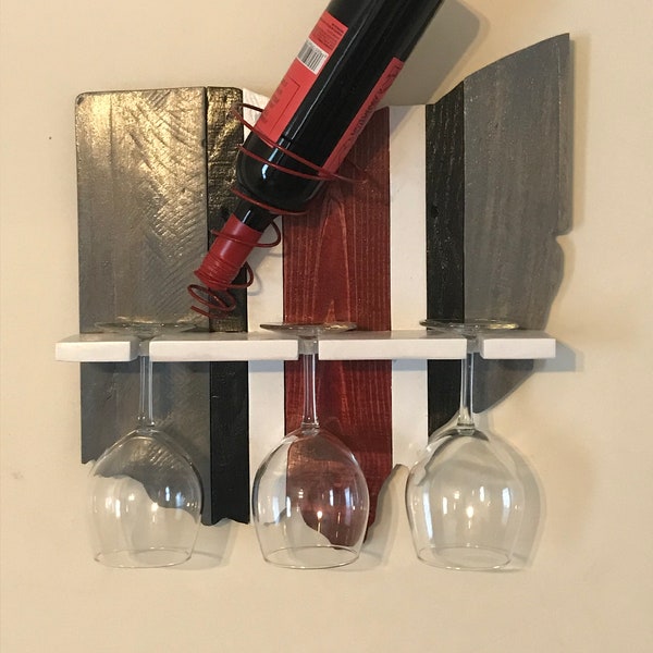 Wood Ohio Wine Rack Etsy