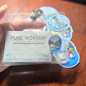 2025 Pure Worship Cartoon Sticker Sheet | JW Convention Printable | Jehovah’s Witnesses Baptism Gift | Digital Download