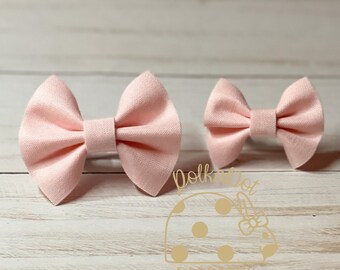 Pale Pink Pet Bow Rabbit Bow Bunny Accessories