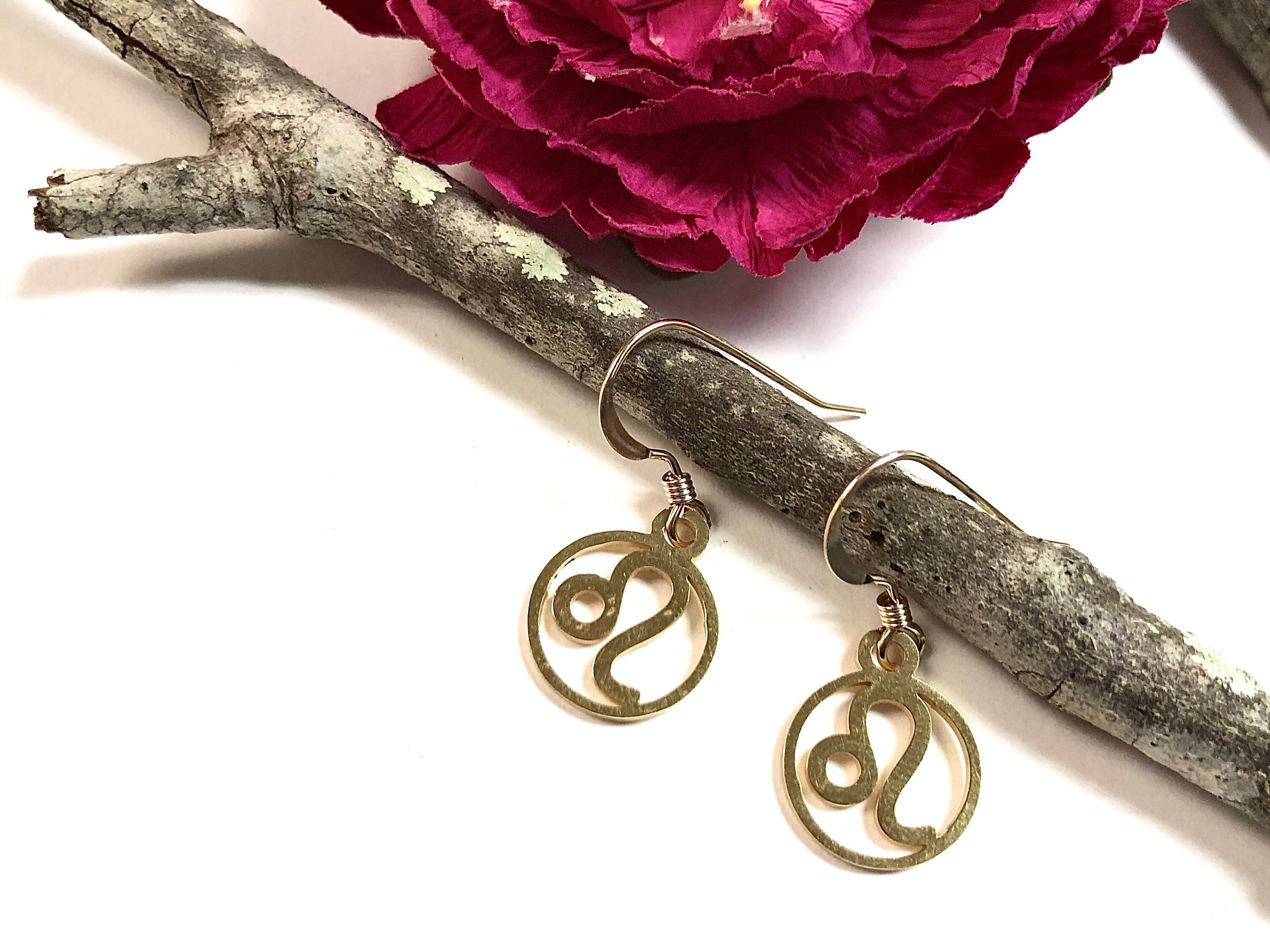 Gold Cancer Zodiac Earrings Cancer Earrings Cancer Jewelry Etsy