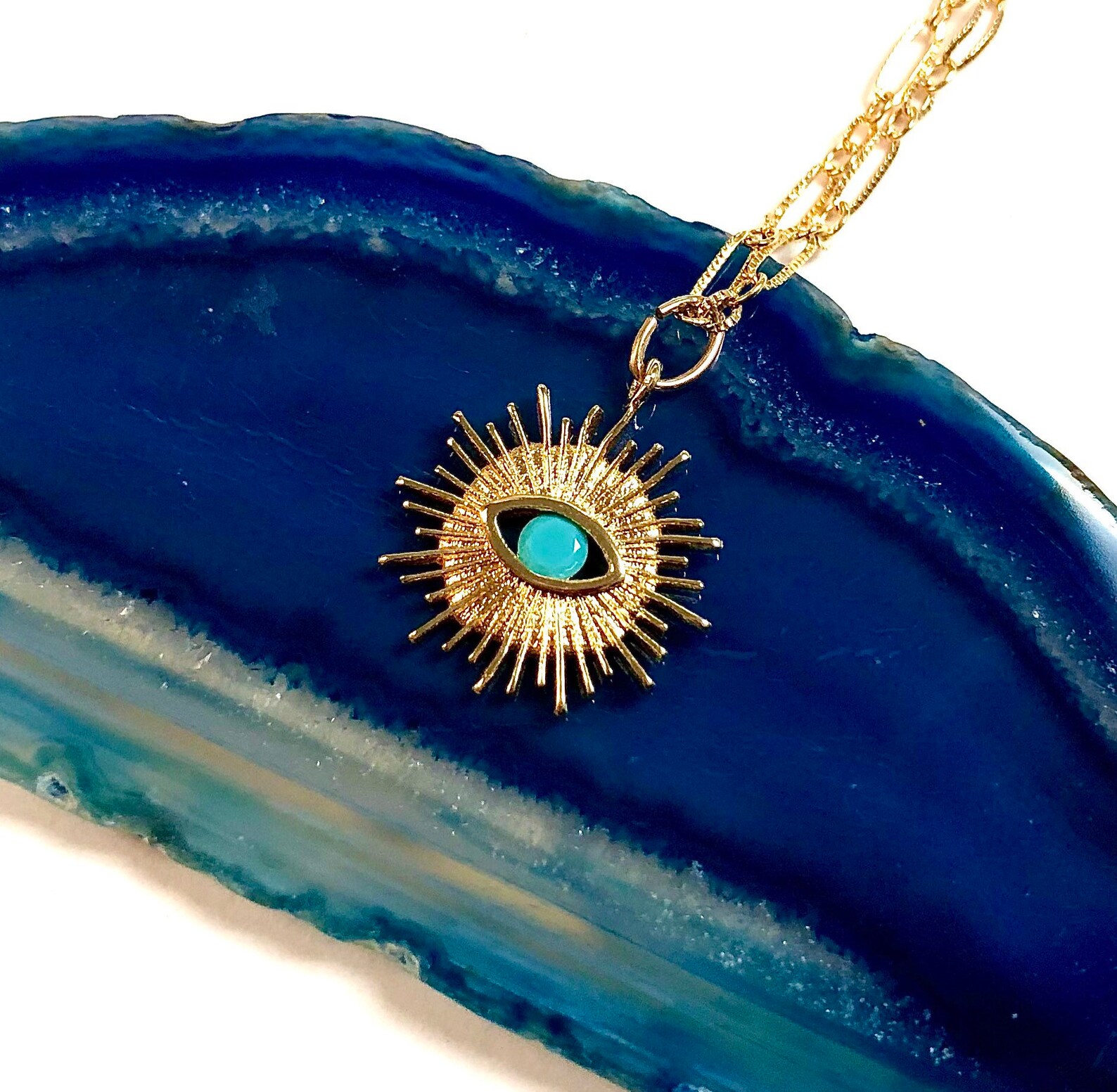 Gold Evil Eye Necklace Evil Eye Necklace Evil Eye Jewelry Etsy