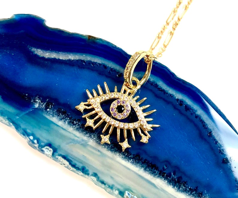 Gold Evil Eye Necklace Evil Eye Necklace Evil Eye Jewelry Etsy