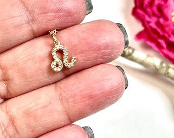 Tiny Gold Leo Zodiac Necklace, Leo Necklace, Zodiac Necklace, Gold Layering Necklace, Minimalist Necklace , Zodiac Jewelry