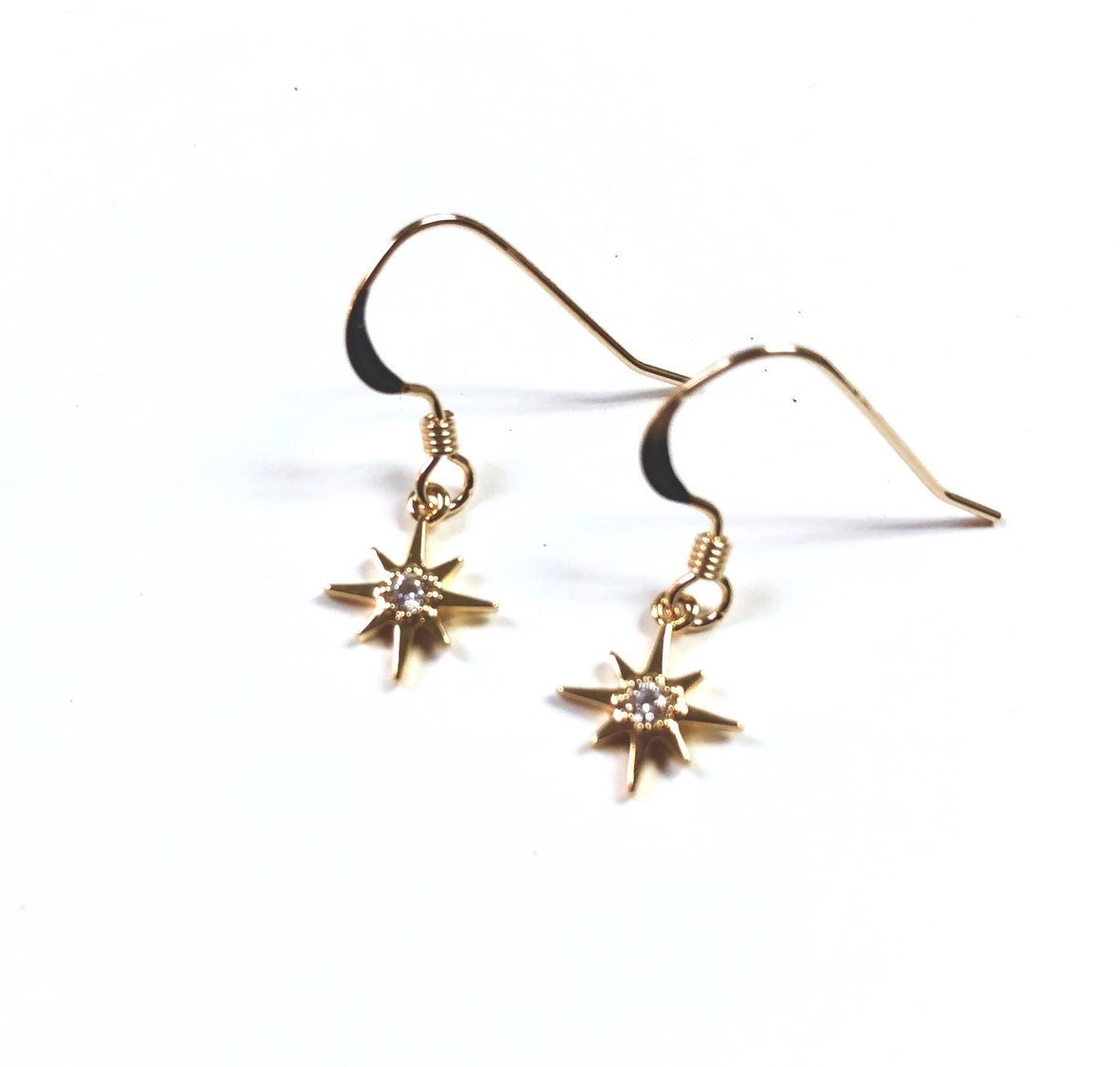 Inateannal Vintage Strass Northstar Orecchini Argento Stella Di Cristallo Orecchini Di Cristallo Stella Del Nord Orecchini Scintillanti Cz Starburst Orecchini Gioielli Per Donne E Ragazze