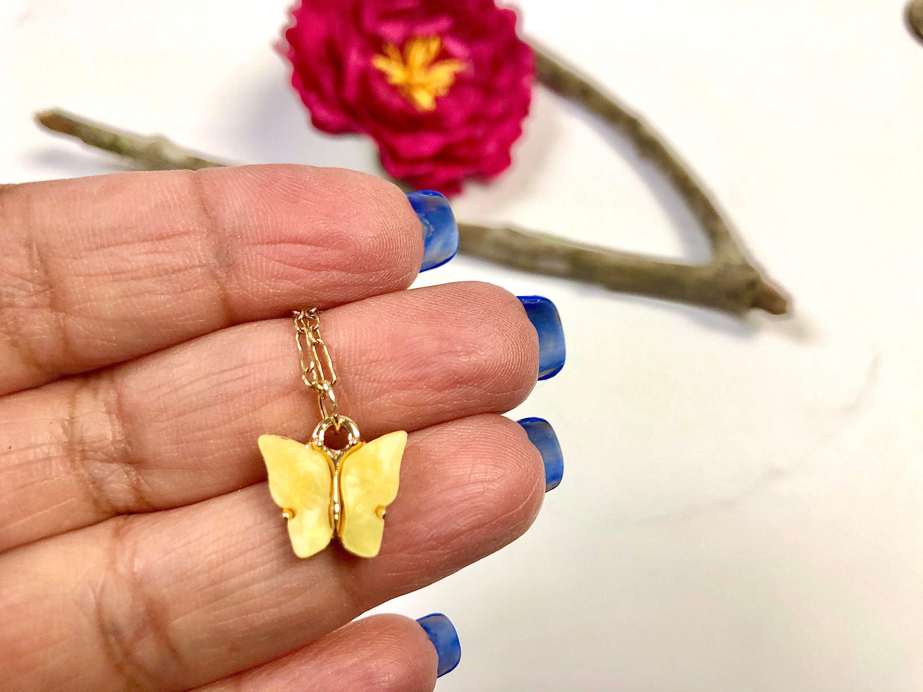 Liquid Butterfly Adjustable Necklace