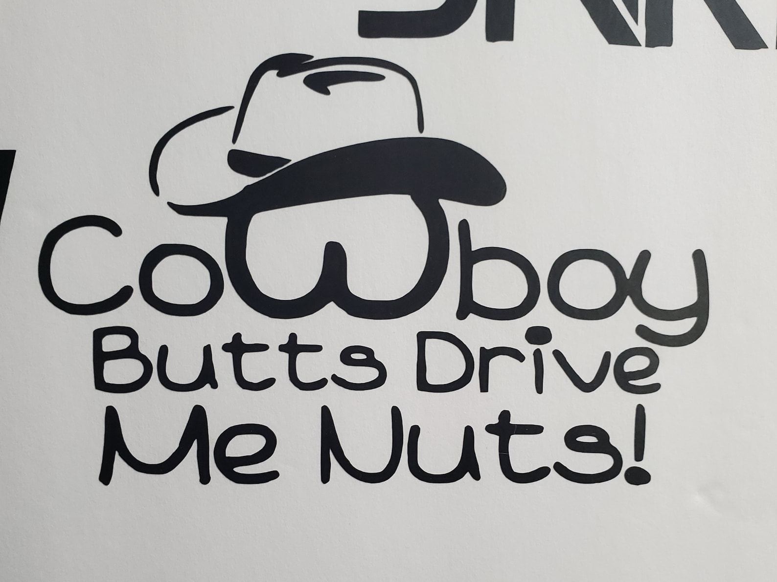 Cowboy Butts Drive Me Nuts Decal - Etsy