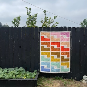 Shades of Summer Quilt Pattern | PDF Quilt Pattern | Digital Pattern | Baby Quilt | Throw Quilt | Toddler | Original Modern Quilt Design image 2