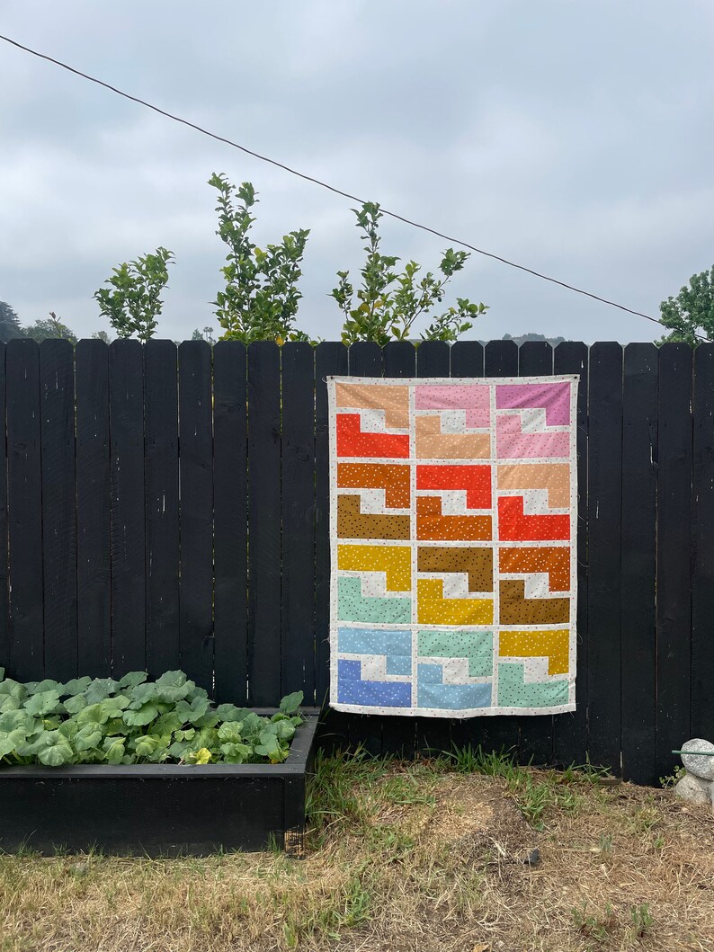 Shades of Summer Quilt Pattern | PDF Quilt Pattern | Digital Pattern | Baby Quilt | Throw Quilt | Toddler | Original Modern Quilt Design image 2