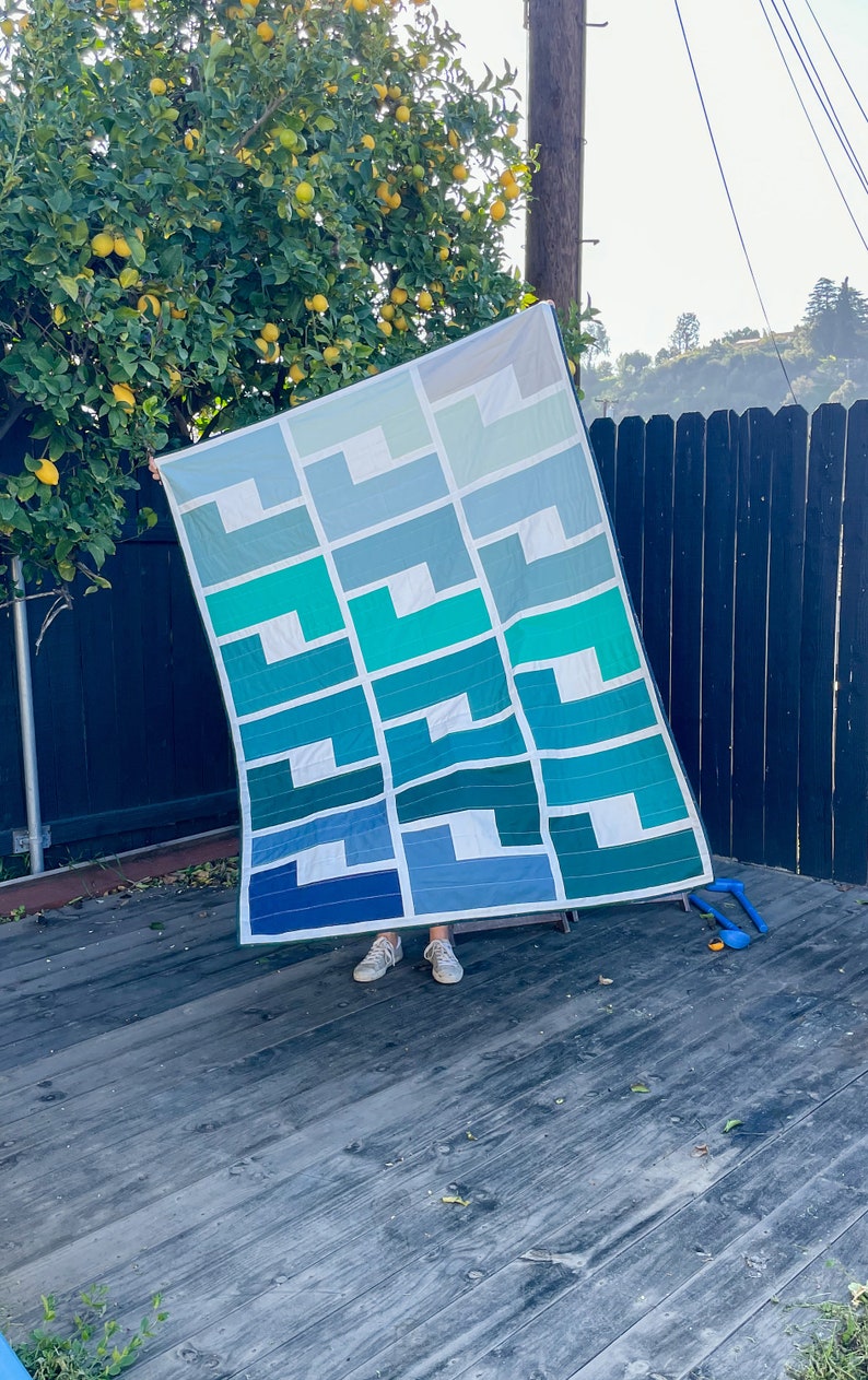 Shades of Summer Quilt Pattern | PDF Quilt Pattern | Digital Pattern | Baby Quilt | Throw Quilt | Toddler | Original Modern Quilt Design image 7