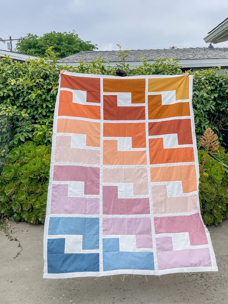 Shades of Summer Quilt Pattern | PDF Quilt Pattern | Digital Pattern | Baby Quilt | Throw Quilt | Toddler | Original Modern Quilt Design image 10