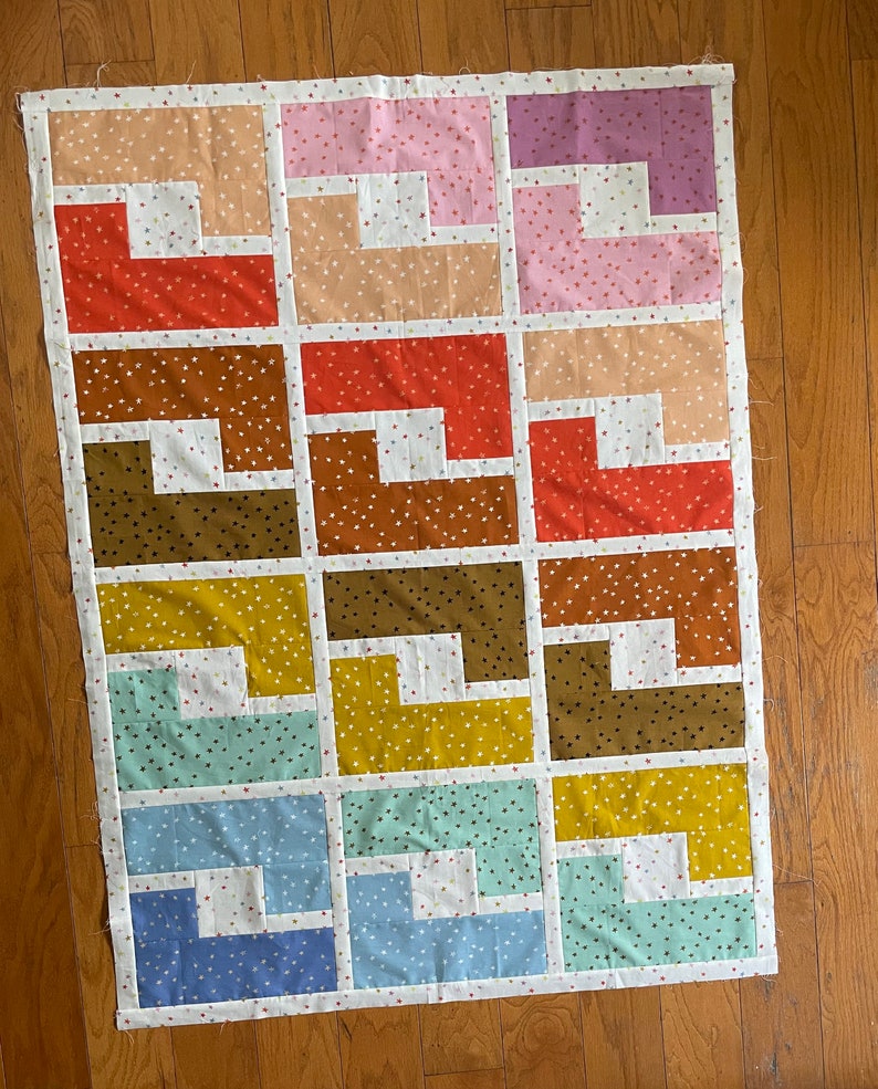 Shades of Summer Quilt Pattern | PDF Quilt Pattern | Digital Pattern | Baby Quilt | Throw Quilt | Toddler | Original Modern Quilt Design image 5