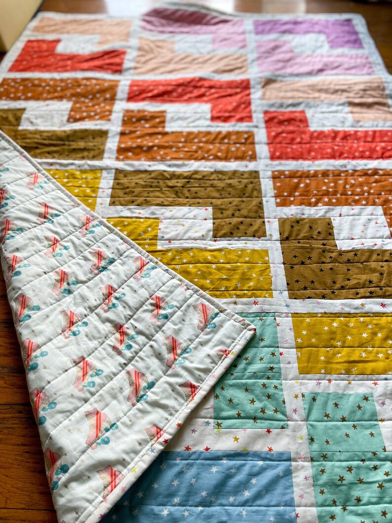 Shades of Summer Quilt Pattern | PDF Quilt Pattern | Digital Pattern | Baby Quilt | Throw Quilt | Toddler | Original Modern Quilt Design image 6