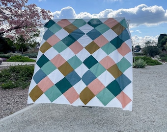 Adonis Quilt Muster | PDF Quilt-Anleitung | Digitales Schnittmuster | Baby-Quilt | Quilt überwerfen | Kleinkind | Original Quilt Design