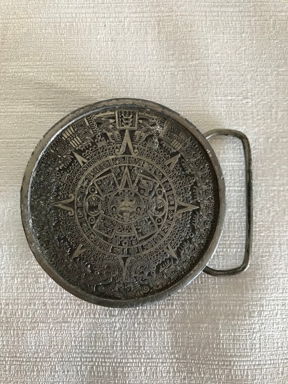 aztec belt buckle