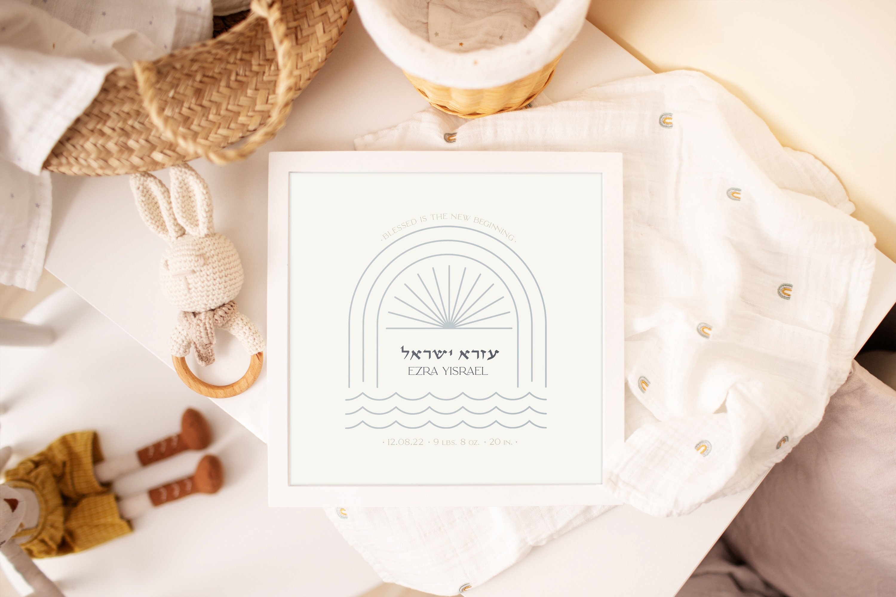 Baby Naming Gift Bris Gift Jewish Baby Gift Baby Gift Jewish Baby 