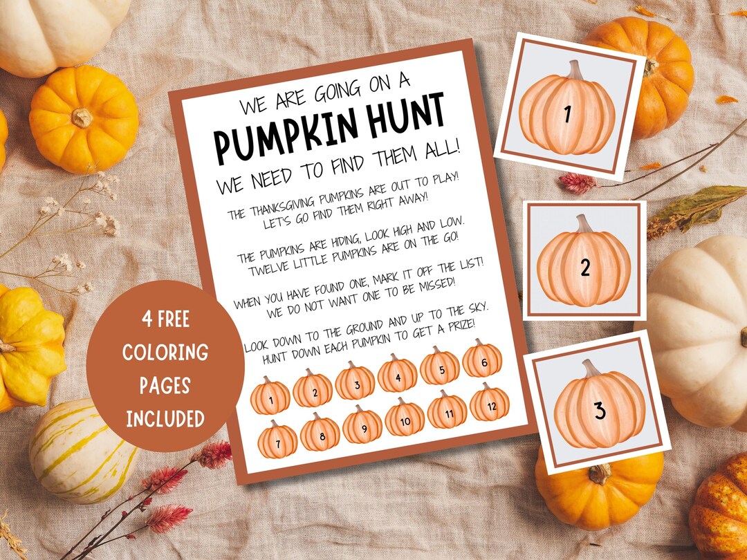 Thanksgiving Scavenger Hunt Printable for Kids, Kids Thanksgiving Game ...