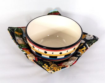 Microwavable Bowl Cozies Soup Bowl Cozies Pot Holder Fabric Bowl Cozy Bowl Cozies Pot Holder