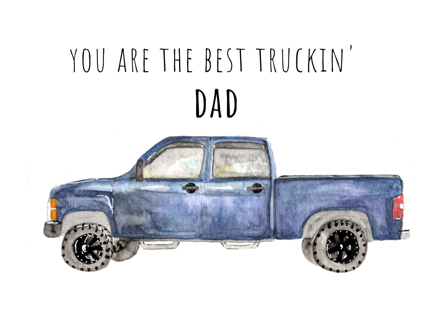 Best Truckin Dad Truck Puns Funny Fathers Day Etsy