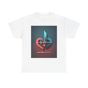 Heartbeat Love Graphic Tee, Unisex T-Shirt, Casual Wear, Heartbeat Design, Gifts for Healthcare Workers