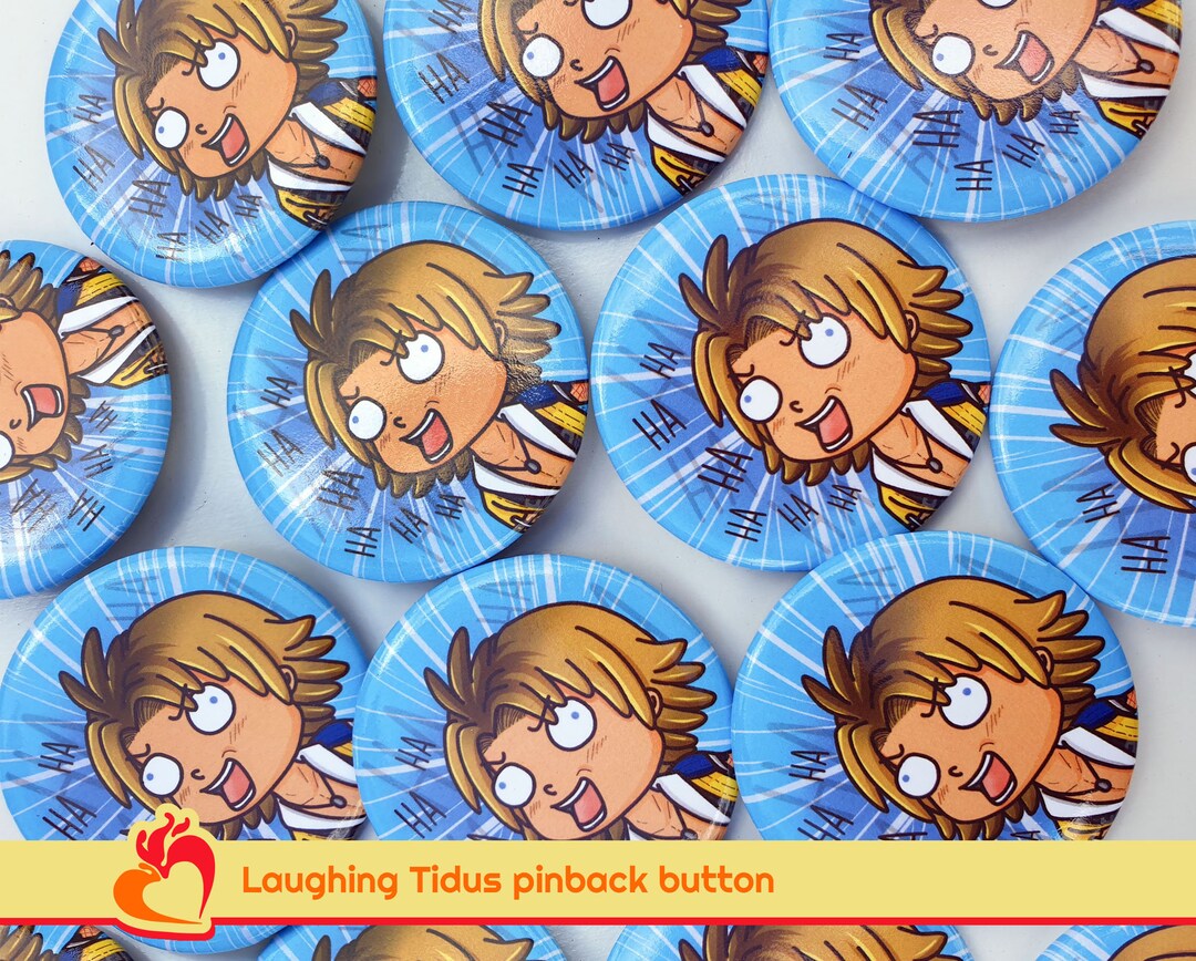 FFX Laughing Tidus Pinback Buttons - Etsy