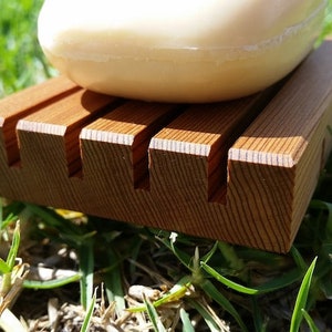 Soap Holder Cedar Handcrafted in Australia. multi-sizes. Best quality Sustainable wooden soap dishes on Etsy. Organise your bathroom today. image 10