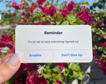 Mental Health Reminder Sticker
