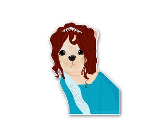 Chappel Roan Sticker, French Bulldog Sticker, Frenchie Sticker, Frenchie Celebrity Sticker