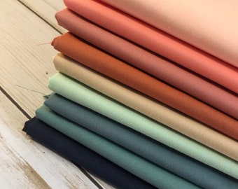 Fat quarter bundle/ half yard fabric bundle/ Curated Bundle / Pure Solids / Fabric bundle