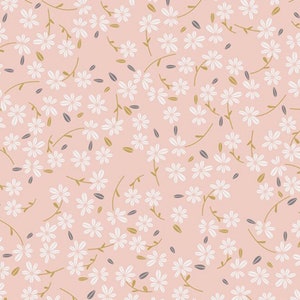 Season Waltz from Little Town designed by Amy Sinibaldi for Art Gallery Fabrics LTO-9234 / pink floral / baby girl fabric