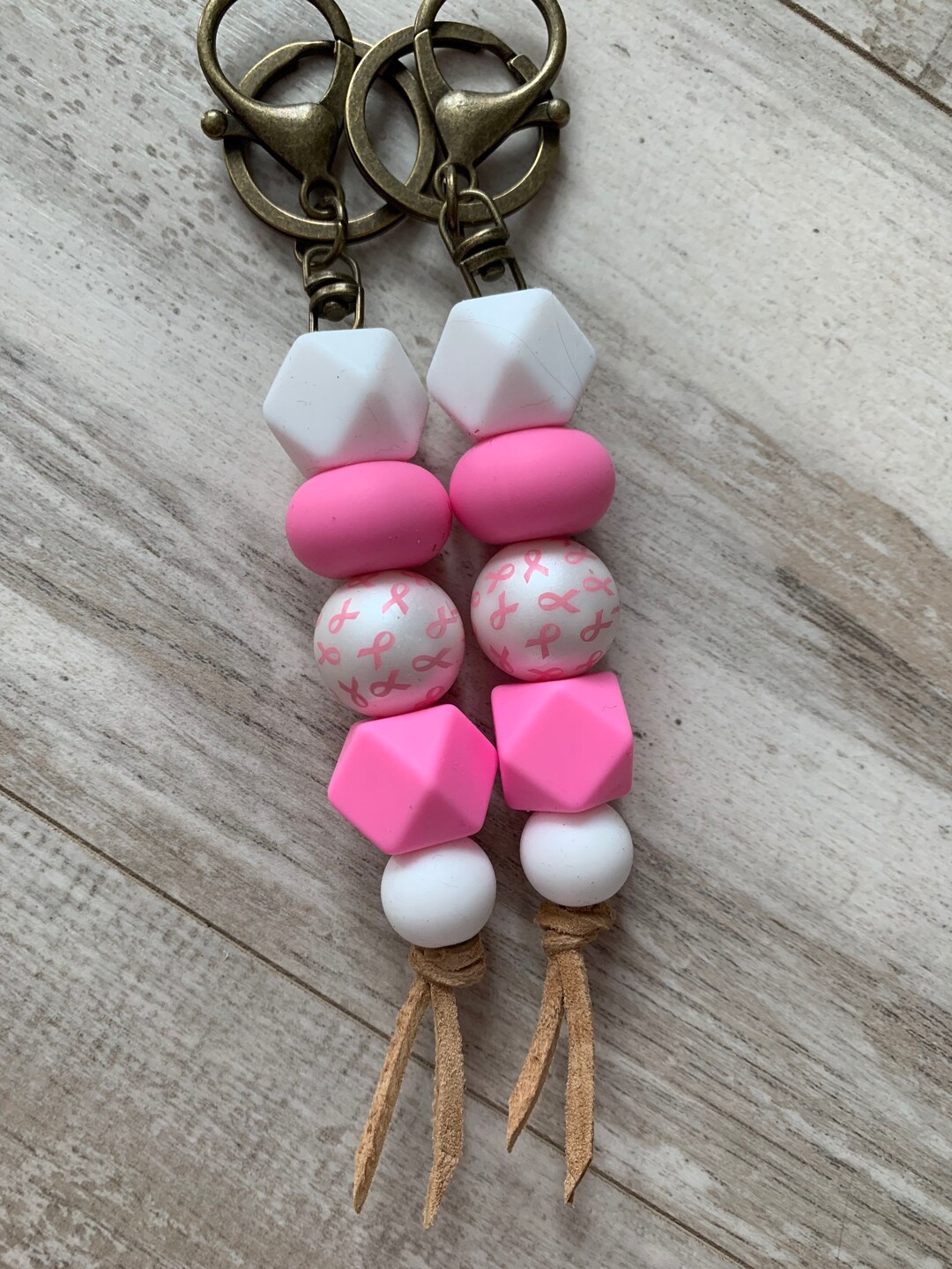 Breast Cancer Awareness Keychain Breast Cancer Keychain Pink - Etsy