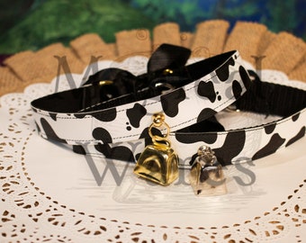 Basic Cow Print Collar Choker Necklace