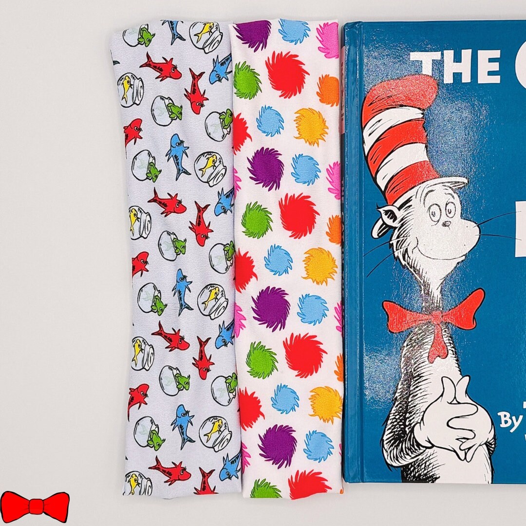 Dr. Seuss Inspired Headbands &amp; Scrunchies - Etsy