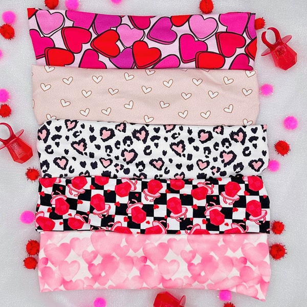 Pink and Heart Twist Headbands, Love Accessories